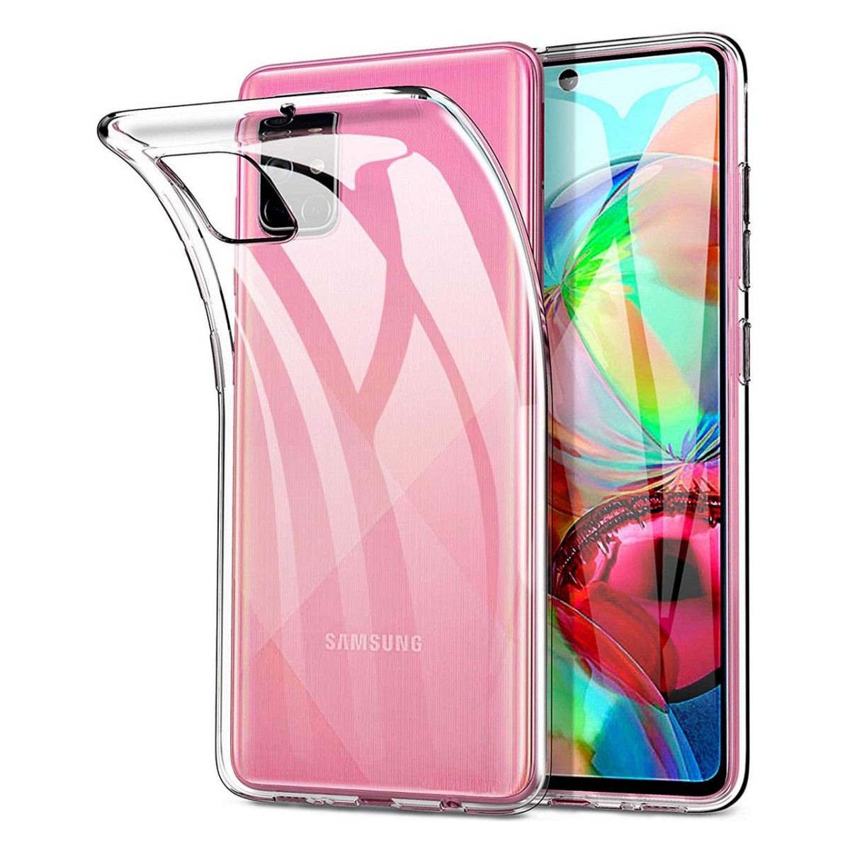 Funda Gel Tpu Fina Ultra-Thin 0,5mm Transparente para Samsung Galaxy A71