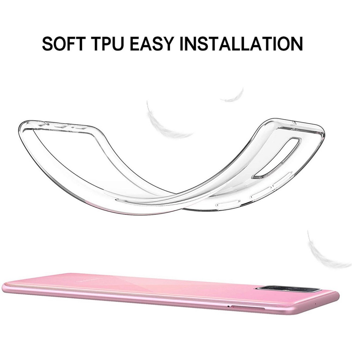 Funda Gel Tpu Fina Ultra-Thin 0,5mm Transparente para Samsung Galaxy A71