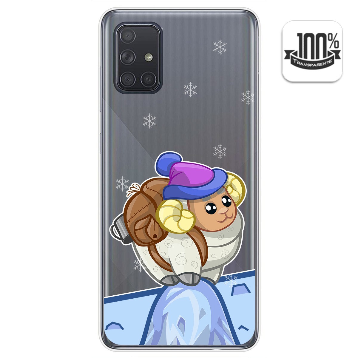 Funda Gel Transparente para Samsung Galaxy A71 diseño Cabra Dibujos