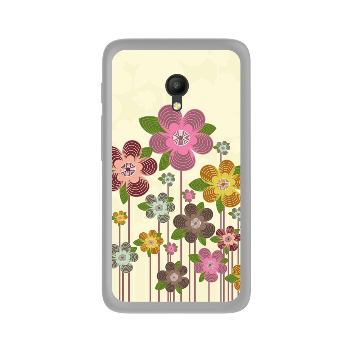 Funda Gel Tpu para Orange Rise 51 / Alcatel Pixi 4 (5") 4G / Vodafone Turbo 7 Diseño Primavera En Flor Dibujos