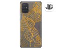 Funda Gel Transparente para Samsung Galaxy A71 diseño Hojas Dibujos