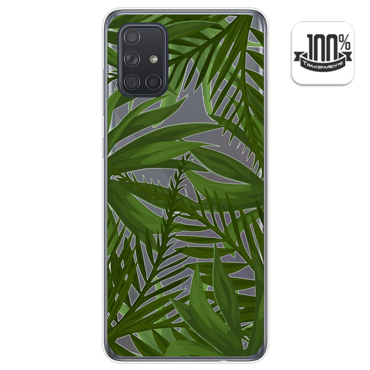 Funda Gel Transparente para Samsung Galaxy A71 diseño Jungla Dibujos