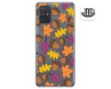 Funda Gel Transparente para Samsung Galaxy A71 diseño Otoño Dibujos