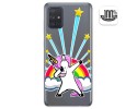 Funda Gel Transparente para Samsung Galaxy A71 diseño Unicornio Dibujos