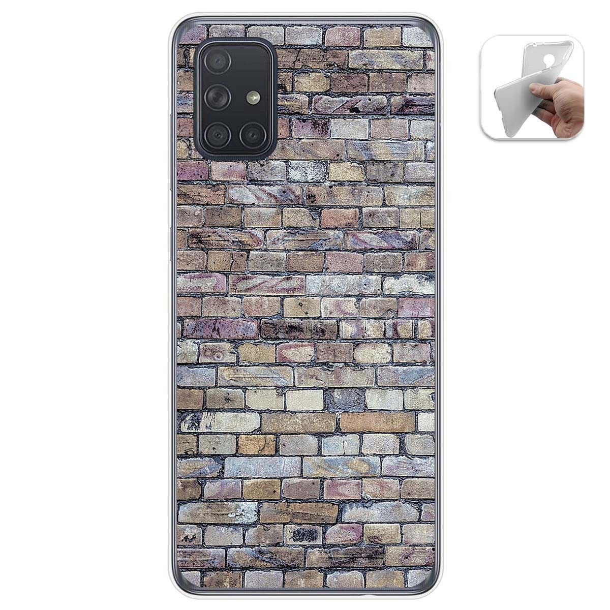 Funda Gel Tpu para Samsung Galaxy A71 diseño Ladrillo 02 Dibujos