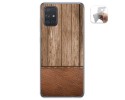 Funda Gel Tpu para Samsung Galaxy A71 diseño Madera 09 Dibujos