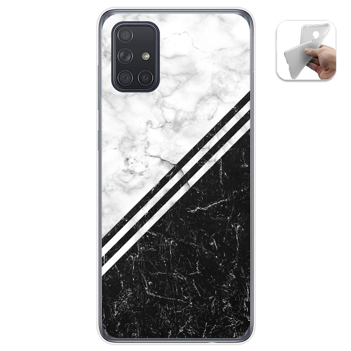 Funda Gel Tpu para Samsung Galaxy A71 diseño Mármol 01 Dibujos