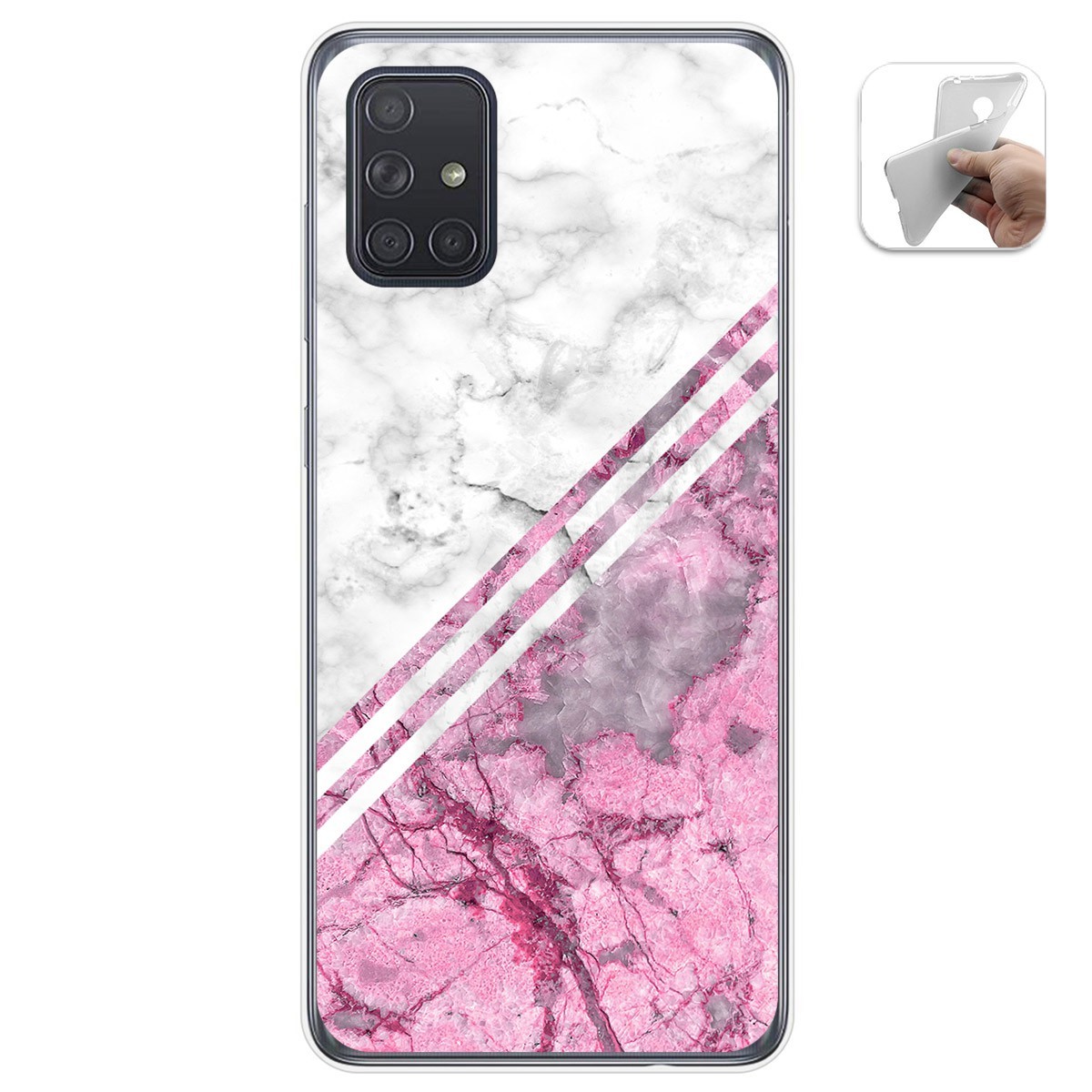 Funda Gel Tpu para Samsung Galaxy A71 diseño Mármol 03 Dibujos