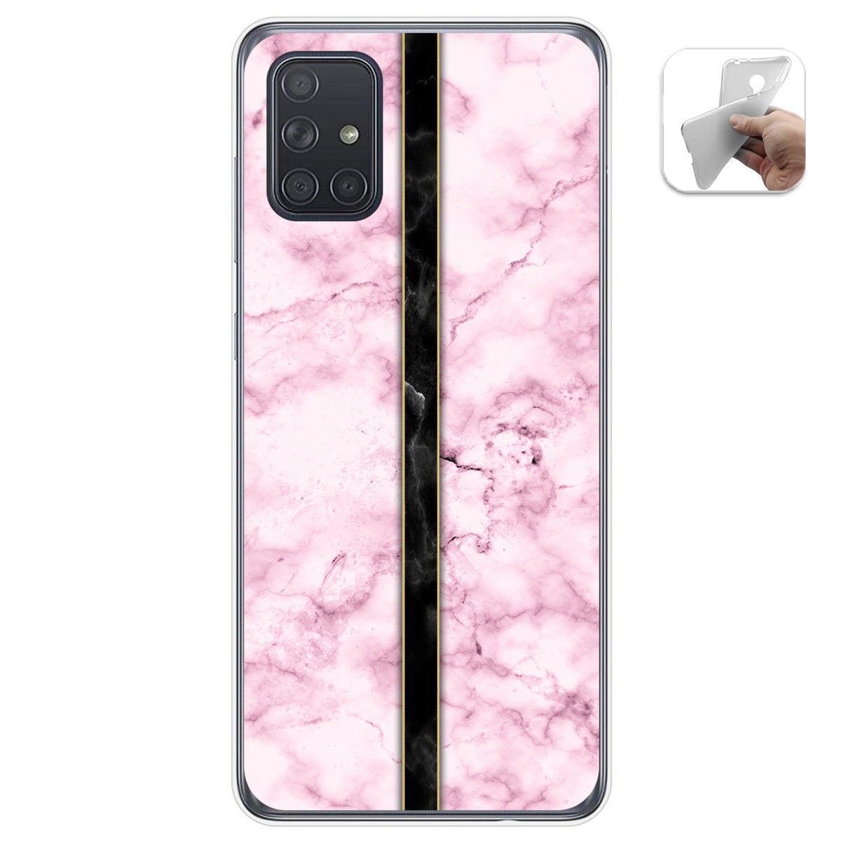 Funda Gel Tpu para Samsung Galaxy A71 diseño Mármol 04 Dibujos
