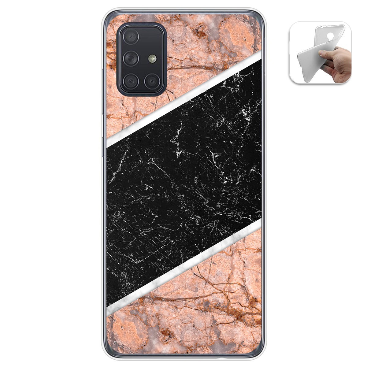 Funda Gel Tpu para Samsung Galaxy A71 diseño Mármol 07 Dibujos