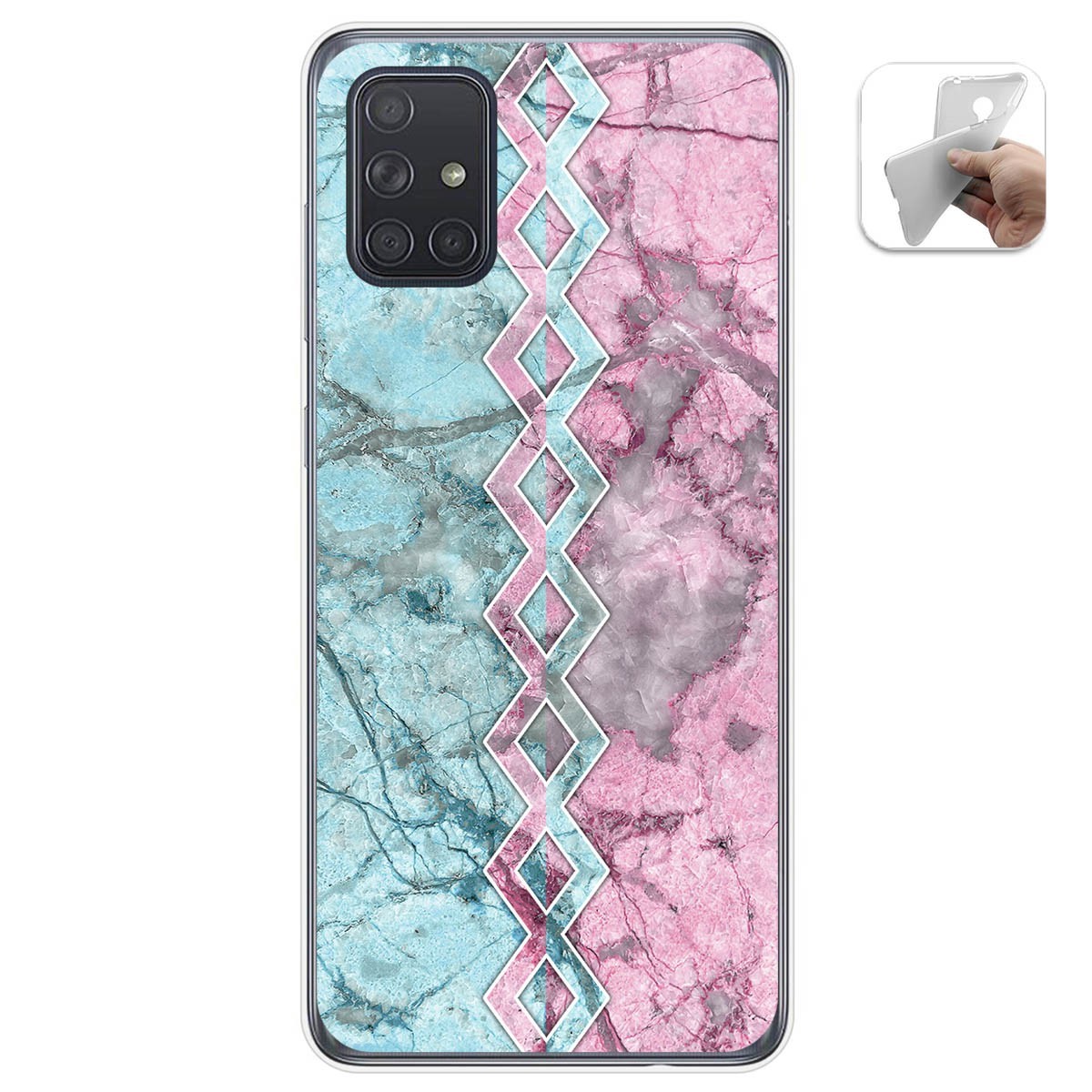 Funda Gel Tpu para Samsung Galaxy A71 diseño Mármol 08 Dibujos