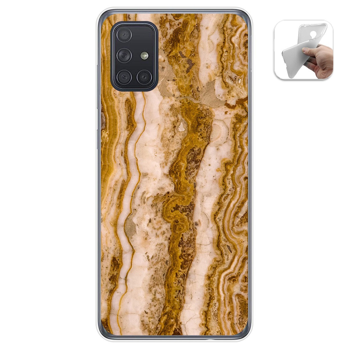 Funda Gel Tpu para Samsung Galaxy A71 diseño Mármol 10 Dibujos