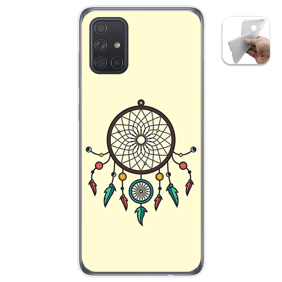 Funda Gel Tpu para Samsung Galaxy A71 diseño Atrapasueños Dibujos