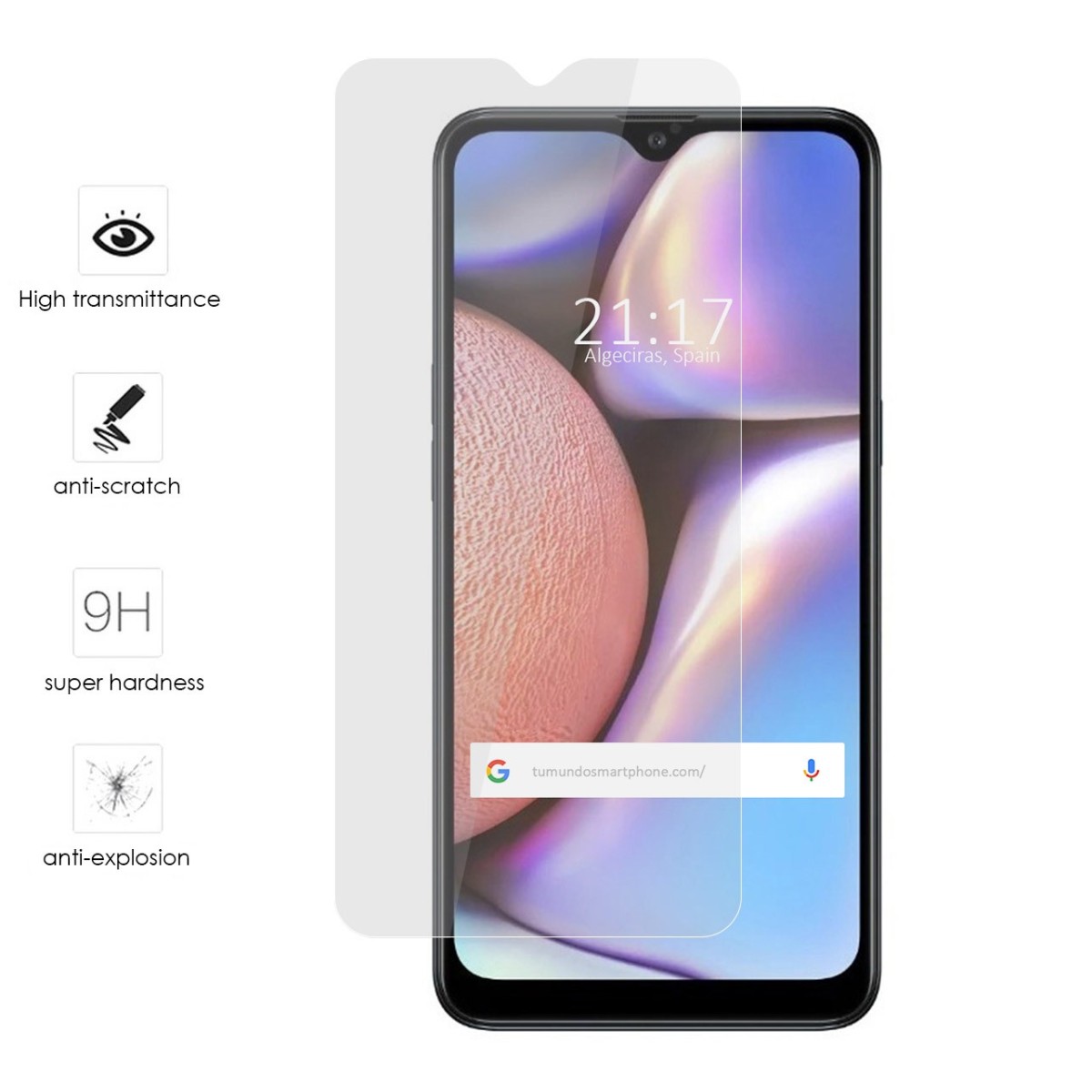 Protector Cristal Templado para Samsung Galaxy A10s Vidrio