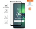 Protector Cristal Templado Completo 5D Full Glue Negro para Motorola Moto G8 Plus Vidrio
