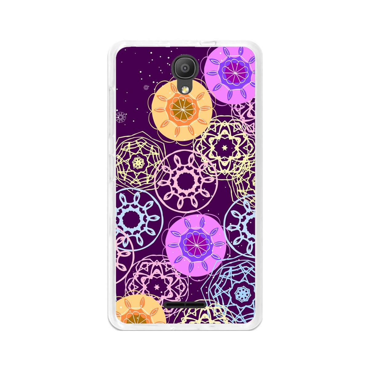 Funda Gel Tpu para Alcatel Pixi 4 (5") 3G Diseño Radial Dibujos