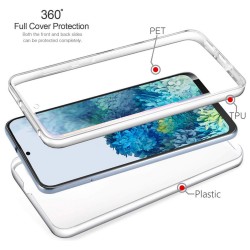 Funda Completa Transparente Pc + Tpu Full Body 360 para Samsung Galaxy S20+ Plus 2