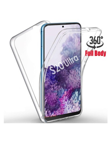 Funda Completa Transparente Pc + Tpu Full Body 360 para Samsung Galaxy S20 Ultra