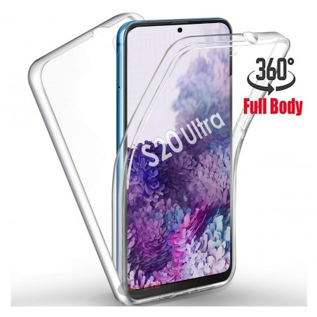 Funda Completa Transparente Pc + Tpu Full Body 360 para Samsung Galaxy S20 Ultra