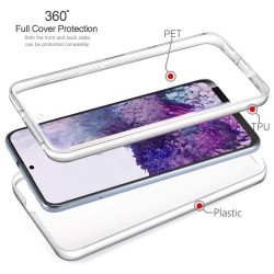 Funda Completa Transparente Pc + Tpu Full Body 360 para Samsung Galaxy S20 Ultra 2