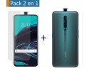 Pack 2 En 1 Funda Gel Transparente + Protector Cristal Templado para Oppo Reno 2Z