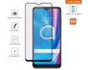 Protector Cristal Templado Completo 5D Full Glue Negro para Alcatel 1S 2020 / 3L 2020 Vidrio