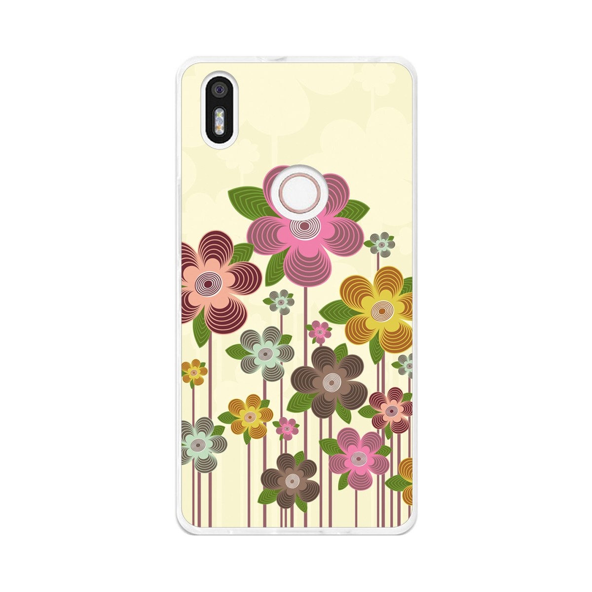 Funda Gel Tpu para Bq Aquaris X5 Plus Diseño Primavera En Flor Dibujos