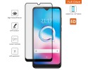 Protector Cristal Templado Completo 5D Full Glue Negro para Alcatel 3L 2020 Vidrio