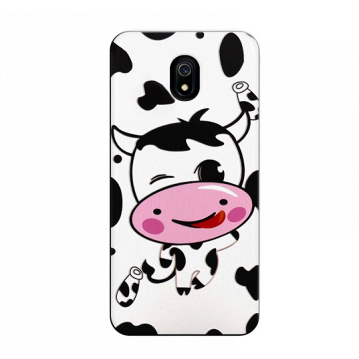 Funda Gel 2 Piezas con Impresión en Relieve Vaca para Xiaomi Redmi 8 / 8A