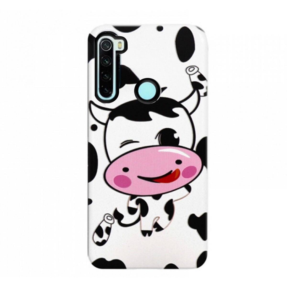 Funda Gel 2 Piezas con Impresión en Relieve Vaca para Xiaomi Redmi Note 8T