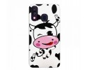 Funda Gel 2 Piezas con Impresión en Relieve Vaca para Samsung Galaxy A40
