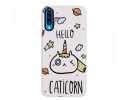 Funda Gel 2 Piezas con Impresión en Relieve Unicornio para Samsung Galaxy A70
