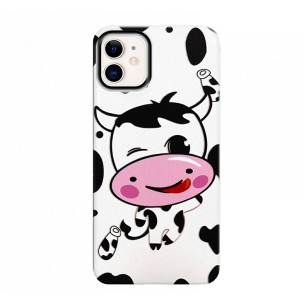 Funda Gel 2 Piezas con Impresión en Relieve Vaca para Iphone 11 (6.1)