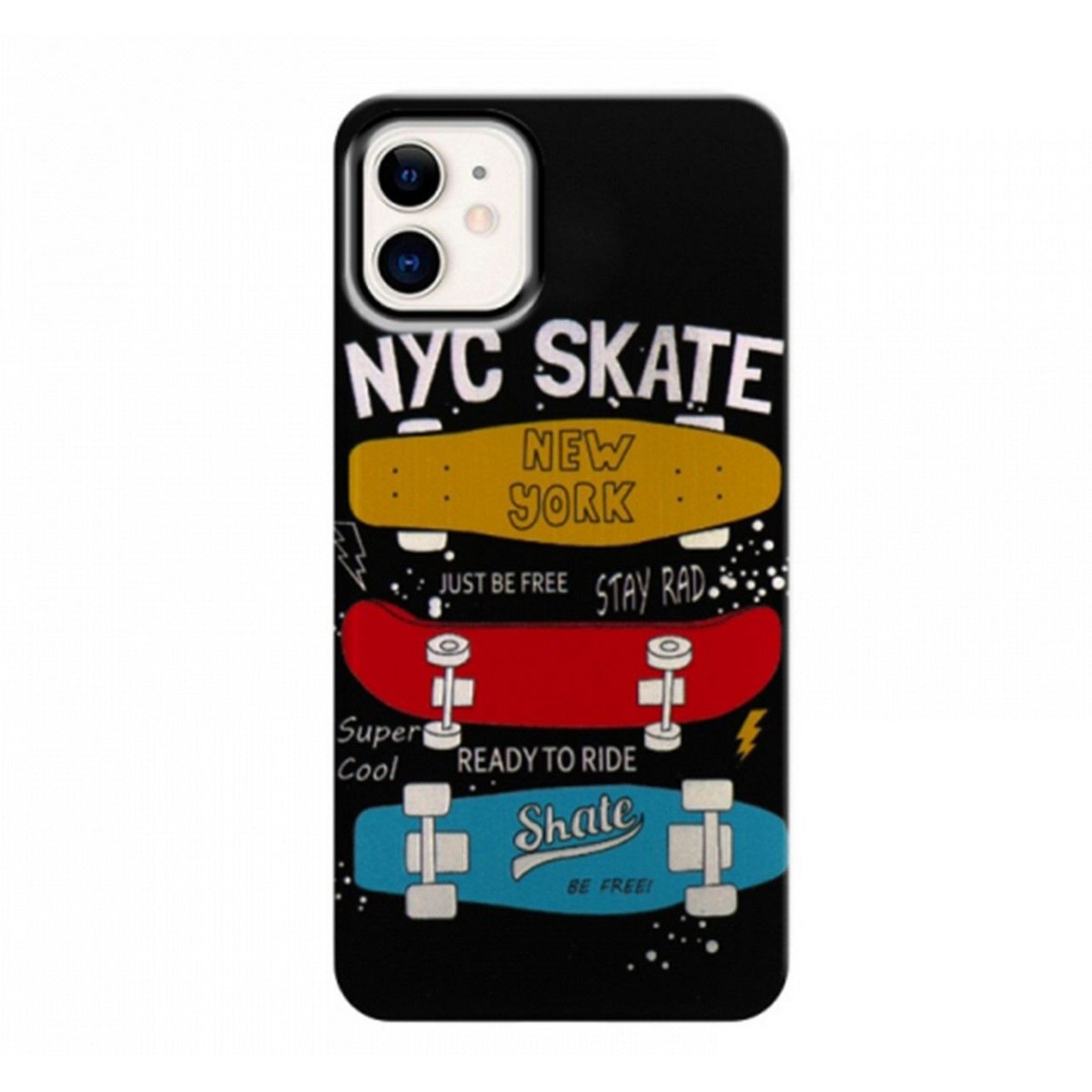 Funda Gel 2 Piezas con Impresión en Relieve Skate para Iphone 11 (6.1)