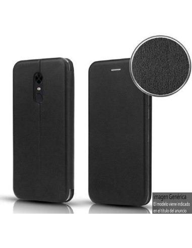 Funda Libro Soporte Magnética Elegance Negra para Xiaomi Redmi 8A