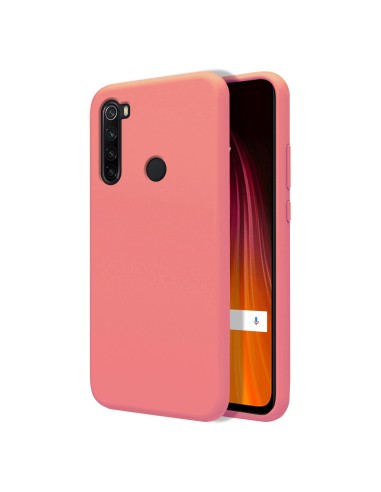 Funda Silicona Líquida con Tapa para Xiaomi Redmi 9 color Rosa Pastel