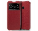 Funda Libro Soporte con Ventana para Huawei P30 Lite Color Roja