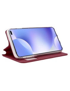 Funda Libro Soporte con Ventana para Xiaomi Pocophone POCO X2 Color Roja