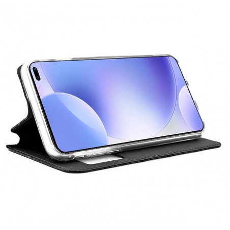 Funda Libro Soporte con Ventana para Xiaomi Pocophone POCO X2 Color Negra