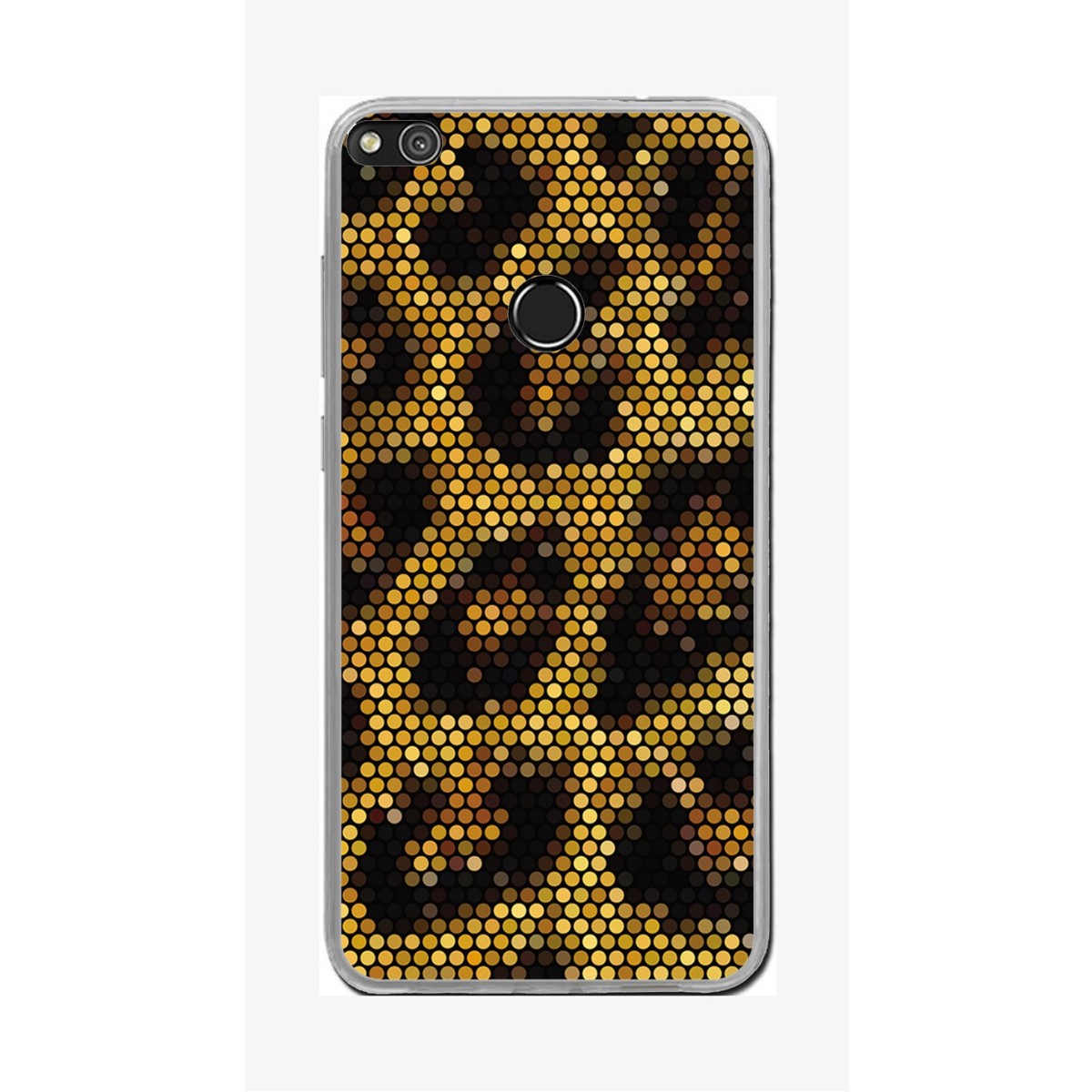 Funda Gel Tpu para Huawei P8 Lite 2017 Diseño Leopardo Dibujos