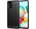 Funda Gel Tpu Tipo Carbon Negra para Samsung Galaxy A71