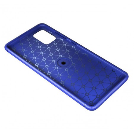 Funda Magnetica Soporte con Anillo Giratorio 360 para Samsung Galaxy A51 Azul