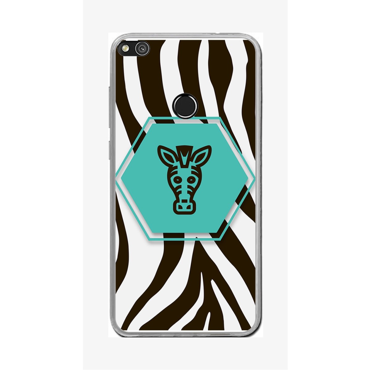 Funda Gel Tpu para Huawei P8 Lite 2017 Diseño Cebra Dibujos