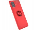 Funda Magnetica Soporte con Anillo Giratorio 360 para Samsung Galaxy A51 Roja
