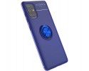 Funda Magnetica Soporte con Anillo Giratorio 360 para Samsung Galaxy A71 Azul