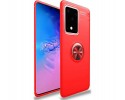 Funda Magnetica Soporte con Anillo Giratorio 360 para Samsung Galaxy S20 Ultra Roja