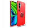 Funda Magnetica Soporte con Anillo Giratorio 360 para Xiaomi Mi Note 10 Roja