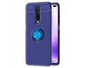 Funda Magnetica Soporte con Anillo Giratorio 360 para Xiaomi Pocophone POCO X2 Azul