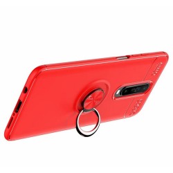 Funda Magnetica Soporte con Anillo Giratorio 360 para Xiaomi Pocophone POCO X2 Roja 2