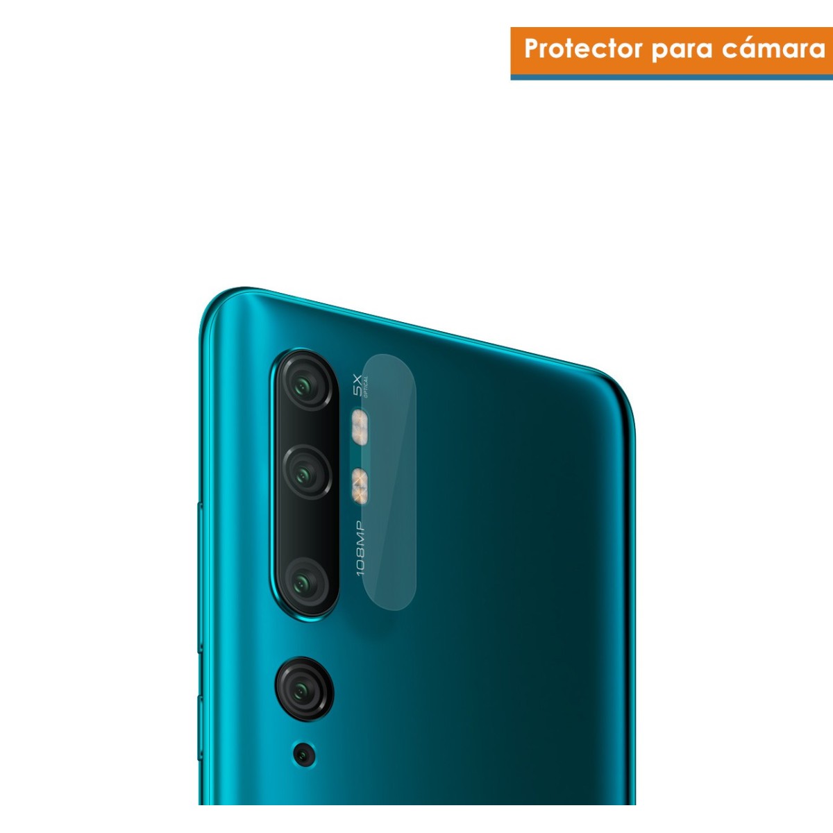 Protector Cristal Templado Cámara Trasera para Xiaomi Mi Note 10 Vidrio